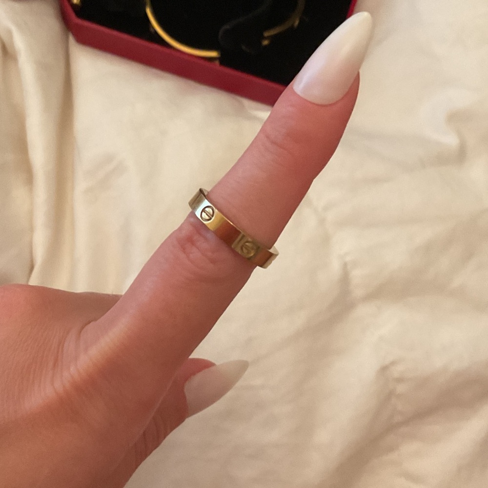 Gold-Tone Love Ring